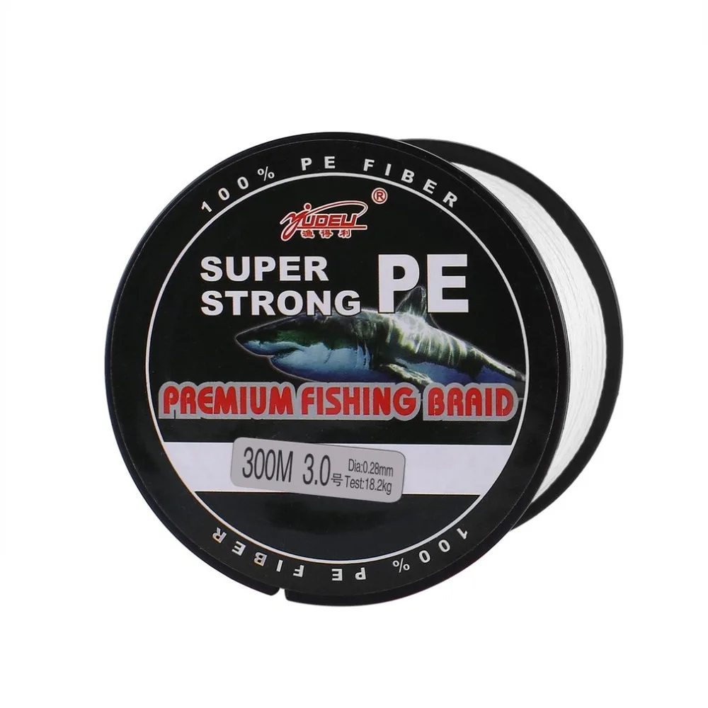 Super Strong 4 Strand 300M Premium PE Braided Fishing Line Lake Multifilament Wire Woven Thread