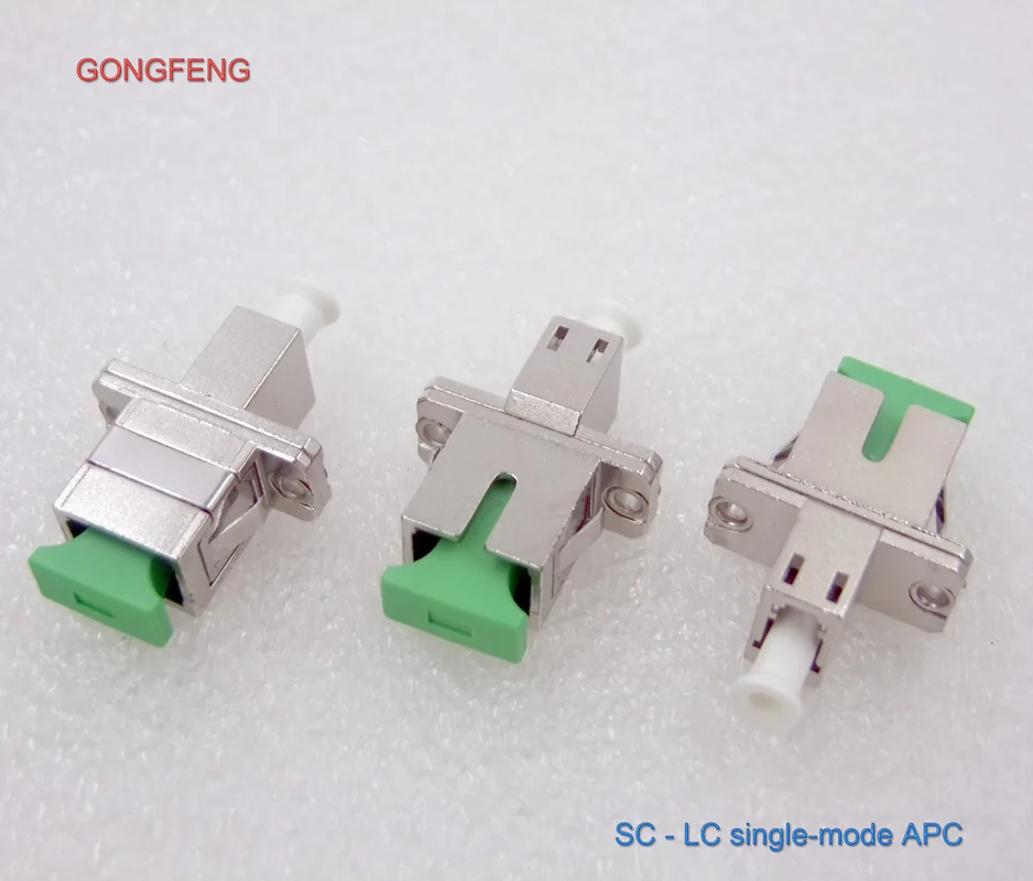 

GONGFENG 10PCS New HOT SELL Optical Fiber Connector LC-SC Singlemode APC MM Metal Adapter Flange Coupler Special Wholesale