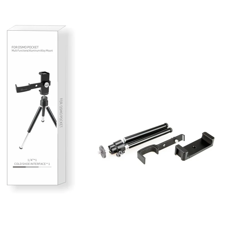 Osmo pocket tripod Stabilizer Holder expand phone Clip 14 Hole Hot Boots Components for dji Osmo pocket camera gimbal Accessories 1 (6)