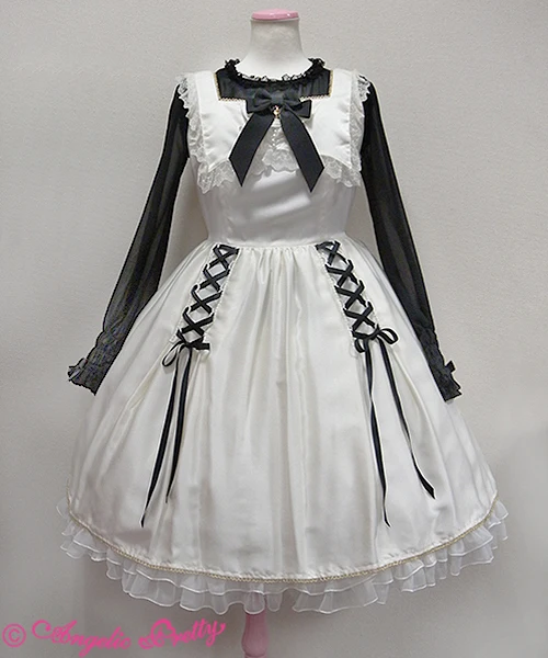 Customized 2018 Summer White Sleeveless Lolita Dress lace Halloween ...