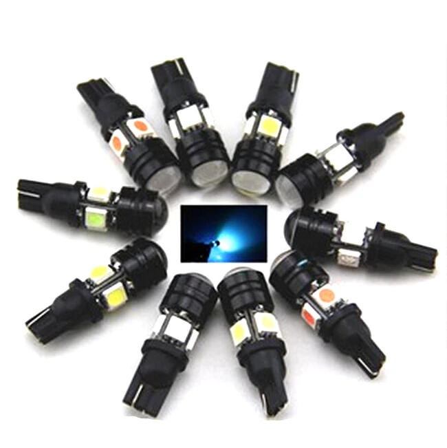 

2 X T10 LED W5W Car LED Auto Lamp 12V Light bulbs with Projector Lens for Ford Focus Cruze Tiguan Interior Packing Car Styling