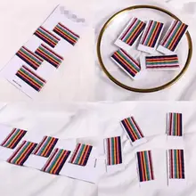 50 шт. Корейская версия краски осенние и зимние цвета радуги цвет слово клип 5,5 см версия высокого конец шпилька