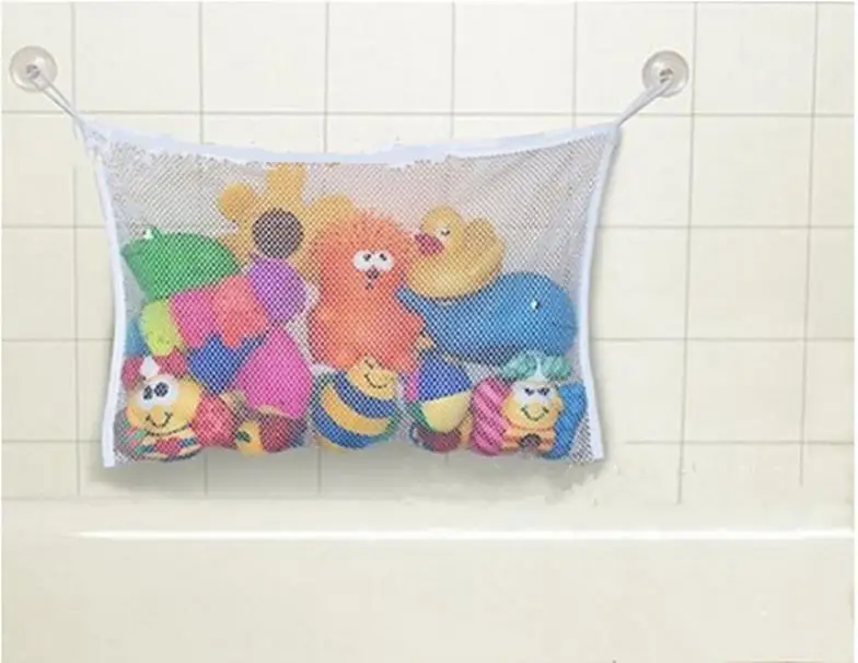 Baby-Bathroom-Mesh-Bag-Child-Bath-Toy-Bag-Net-Suction-Cup-Baskets