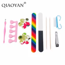 10 шт./компл. профессиональный маникюр инструменты комплект прямоугольный Пилочки для ногтей для удаления кутикулы ногтей TrimmerNail инструмент для нейл-арта