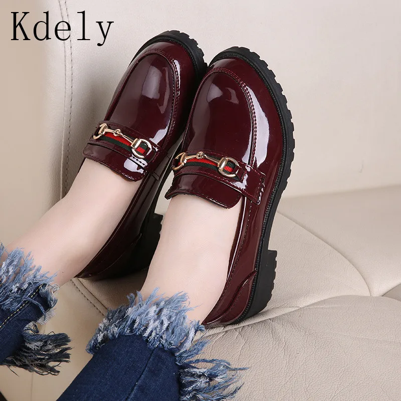 

How Selling Winter Women Low Heels slip on loafers Comfortable Winter Women Casual Shoes plus size 40