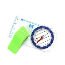 Наружный портативный мини-Компас для большого пальца с картой, шкала для ориентирования, пешего туризма, кемпинга, велосипедных скаутов, WHShopping