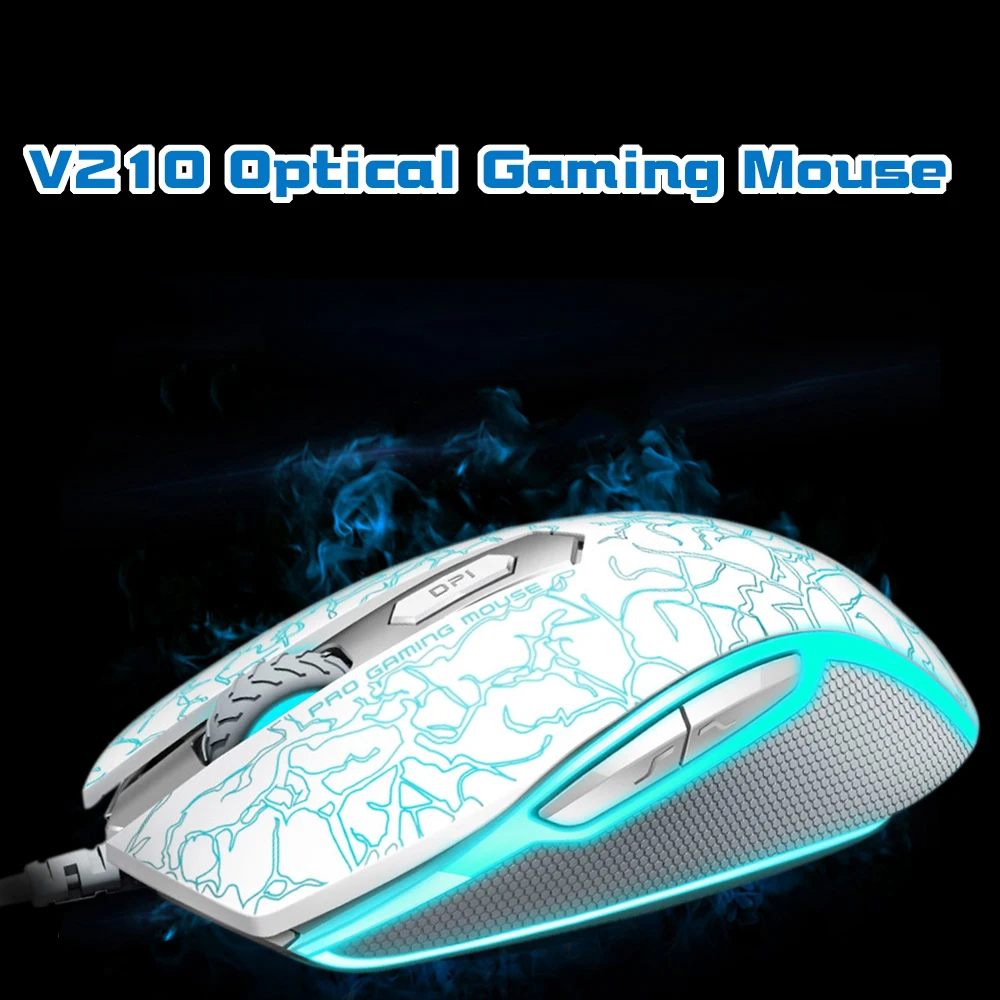 Оптическая эргономичная мышь Rapoo V210 3000 DPI 5 7 кнопок|wired gaming mouse|gaming mousegaming mouse mice |