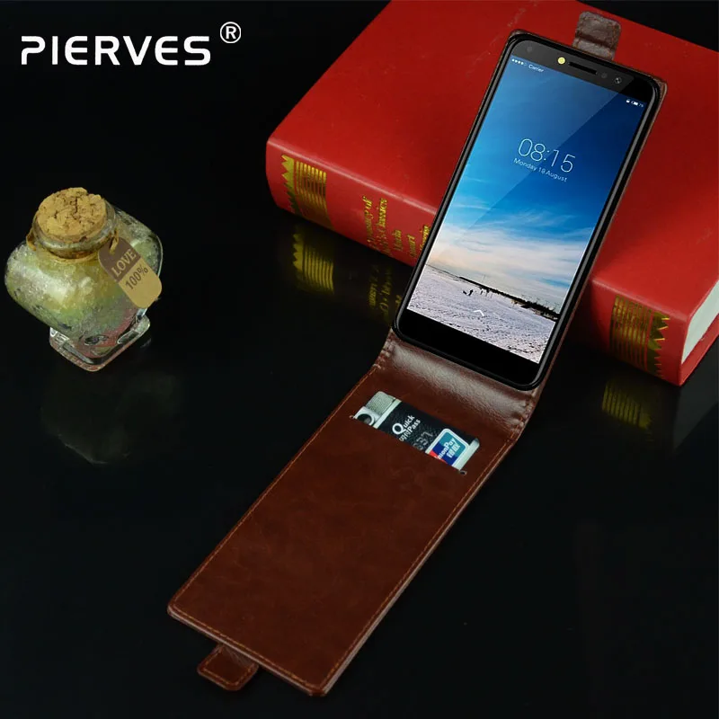 

Pierves Luxury Card Slot flip cover PU Leather Case For BQ BQ-5515L Fast
