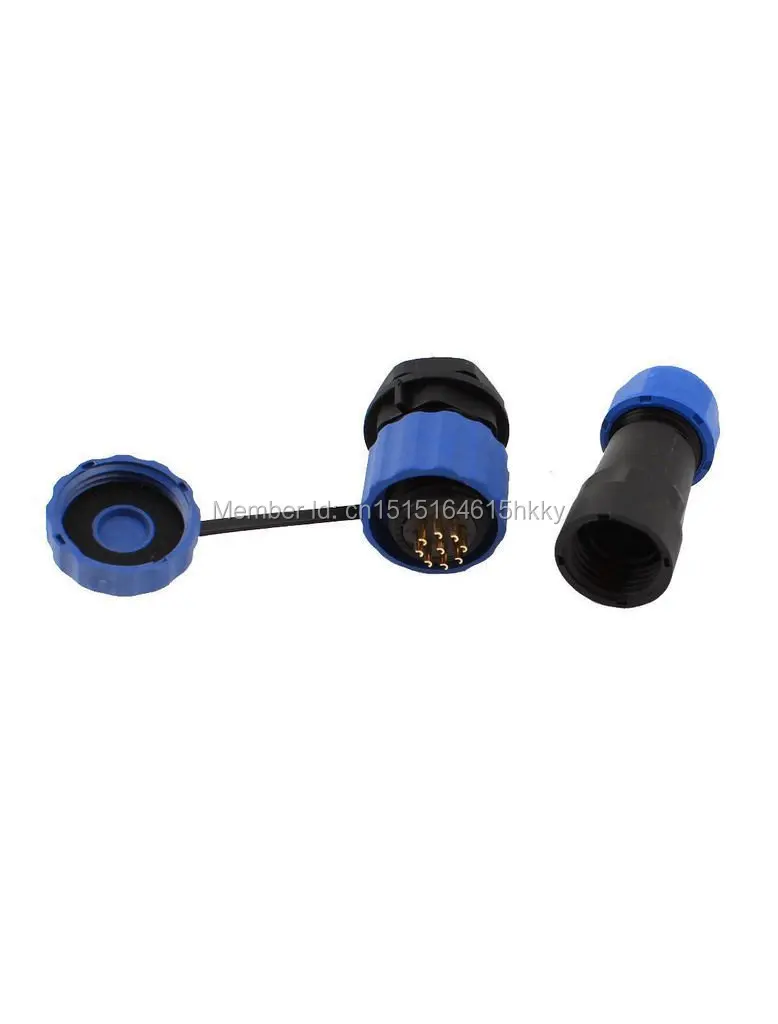 Водонепроницаемый авиационный разъем SD16 16 мм 9 Pin P Панель Крепление IP68|connector
