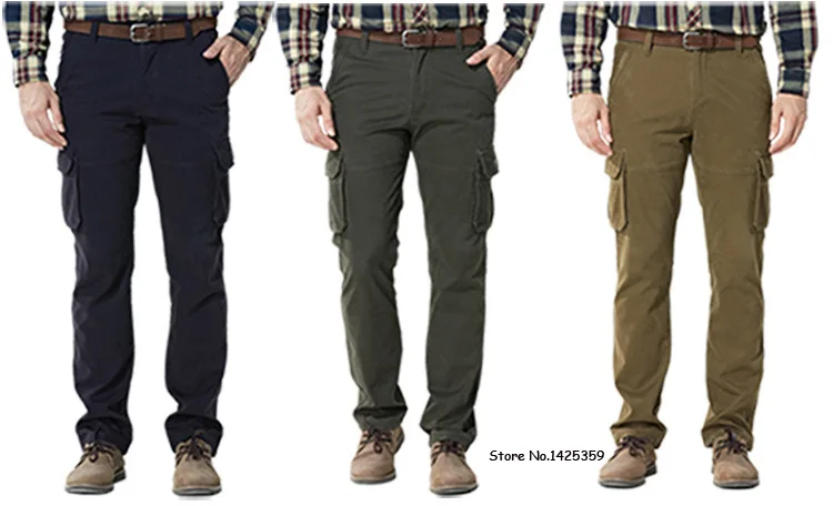 AFS JEEP зимние брюки карго мужские толстые теплые флисовые брюки мужские тактические брюки мужские Мульти карманы военные брюки мужские Размер 30-44