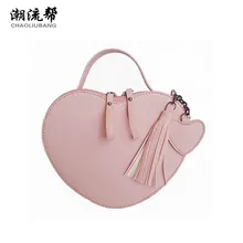 Chaoliubang Sweety Женские кожаные сумки в форме сердца мини Crossbody сумки для женщин ярких цветов сумка лето мешок