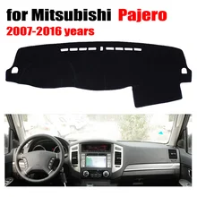 Fuwayda приборной панели автомобиля Чехлы для мангала коврик для Mitsubishi Pajero 2007 до 2016 левый руль пользовательские dashmat автомобиля Даш Pad авто аксессуары