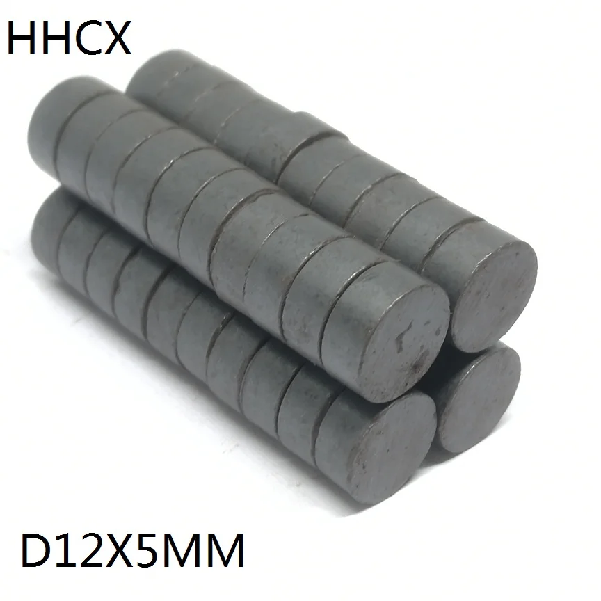 100 шт./лот Y30 диск Ферритовый Магнит 12*5 постоянный магнит 12mm x 5 мм черный круглый Динамик 12x5 мм