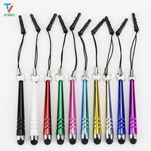 1000 шт/партия емкостная сенсорная ручка для SAMSUNG tablet бейсбольная стилус для iphone ipad, Анти-пыль 3,5 мм вилка мобильного телефона дешево