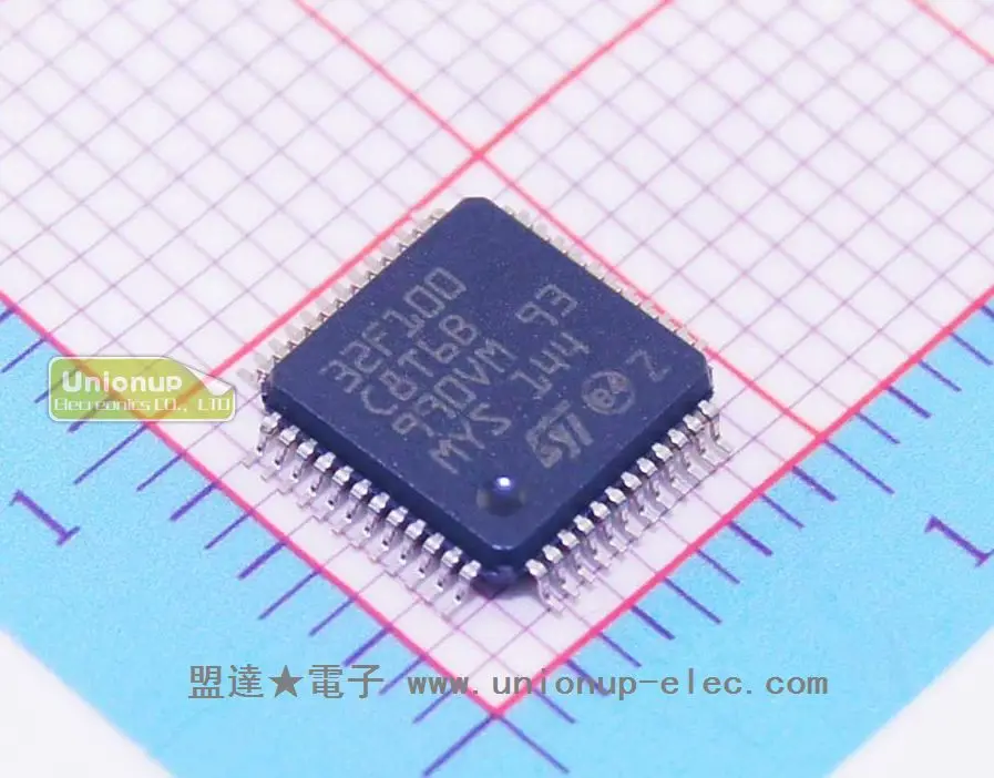 Купить 20 ШТ. stm32f100c8t6b stm32f100 руки 32-бит микроконтроллеров ...