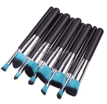

100 Sets / lot Wholesale 10Pcs Powder Blush Foundation Concealer Blending Kit Beauty Cosmetic Tools