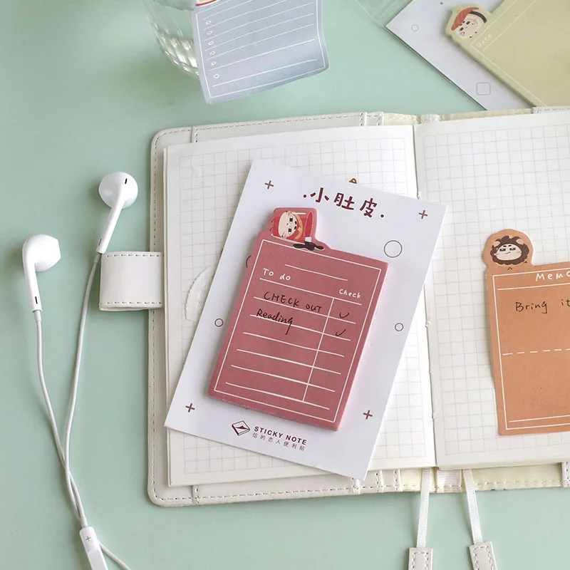 

1 set/lot Memo Pads Sticky Notes Small belly series Paper diary Scrapbooking Stickers Office School stationery Notepad