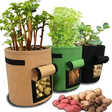 1 шт. растительные сумки для выращивания, нетканый горшок, садовая сумка, растительный картофельный горшок, садовая сумка для хранения 30x30x35 см 35MR21