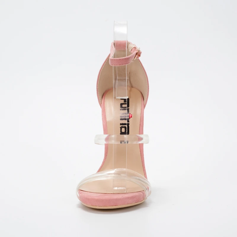 Vicamelia 2019 شفافة أناقة المرأة الصنادل رقيقة عالية الكعب مثير حزب الزفاف أحذية الصيف سيدة زقزقة اصبع القدم Soild الصنادل 563