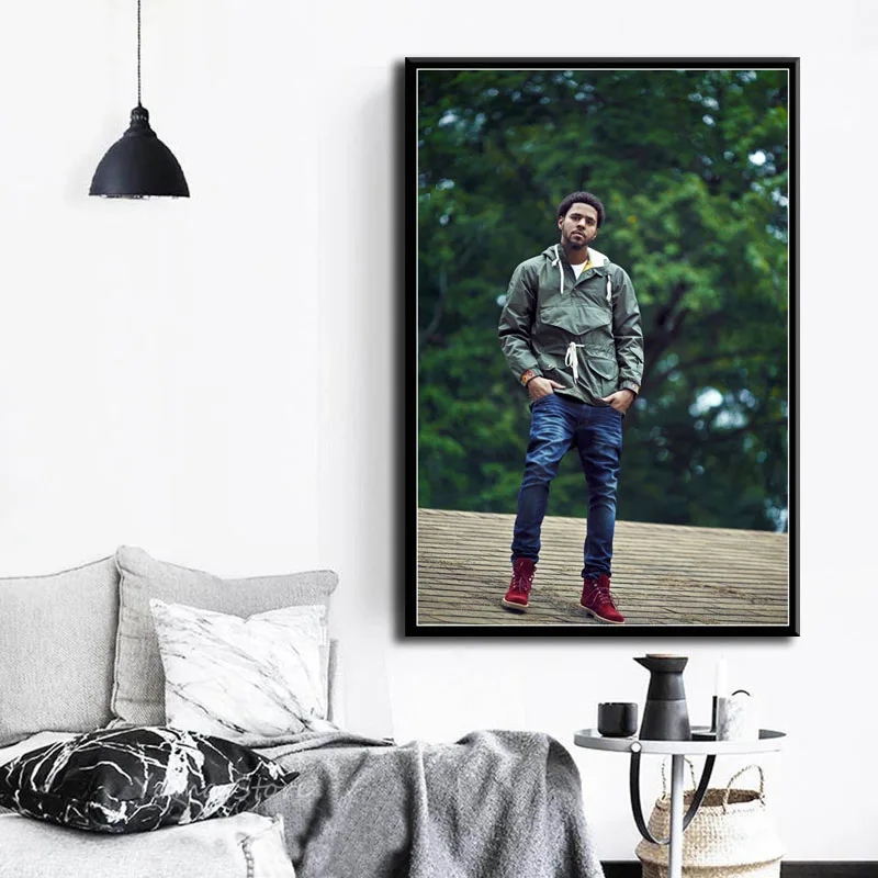 S957 J Cole рэп хип хоп музыкальный певец рэпер звезда настенная живопись Печать На
