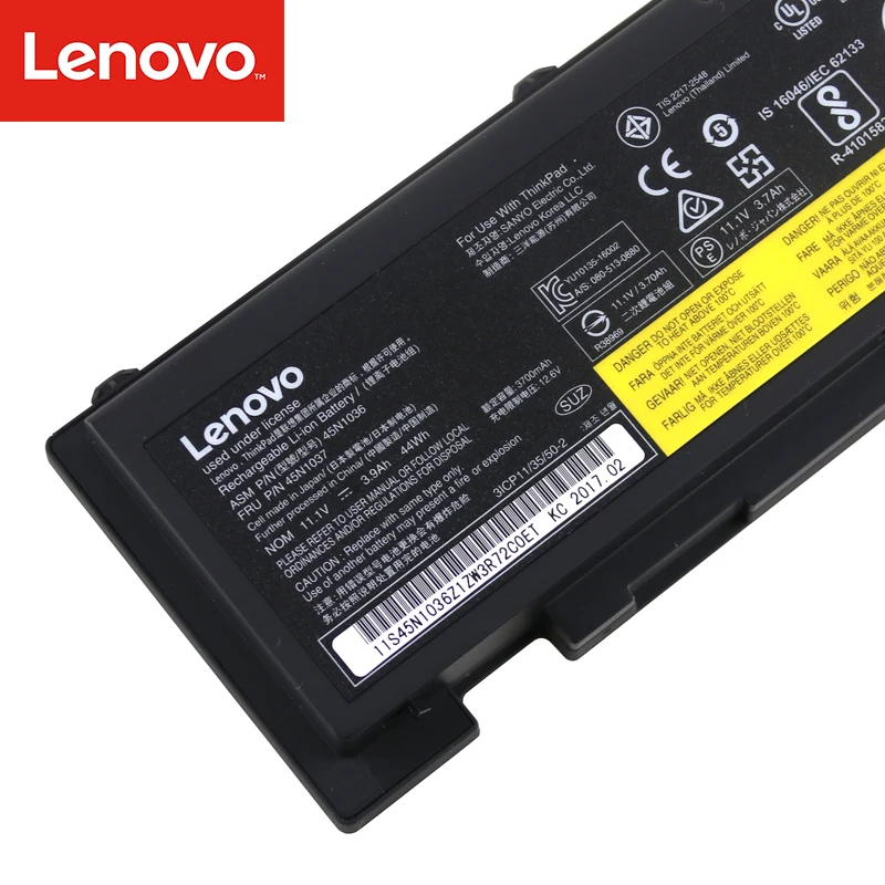 Оригинальный аккумулятор для ноутбука Lenovo Thinkpad T420S T430S FRU 45N1037 ASM 45N1036 11 1 В 44Wh
