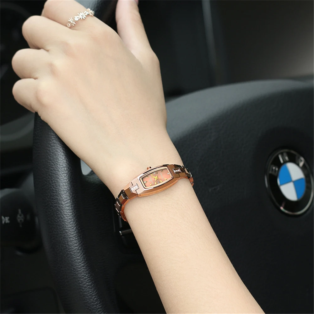 

ONTHEEDGE woman's Quartz drill Watches Ladies WristWatch Leisure fashion 30m Waterproof Festival Valentine's Day gift watch 2019