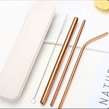 304 нержавеющая сталь металл питьевой соломы Многоразовые трубочки Очиститель Щетка Набор товары для домашнего сада