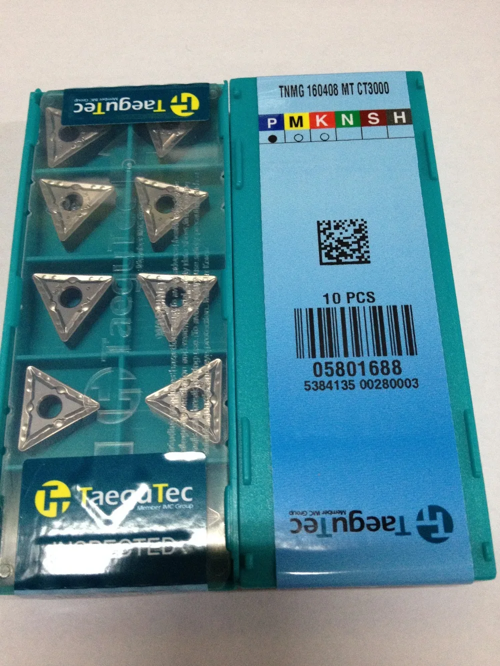 Taegutec inserts TNMG160408MT CT3000 Cermet GRADE TNMG 160408 MT CT3000