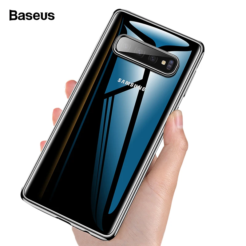 Чехол Baseus для Samsung Galaxy S10 Plus Ультратонкий Прозрачный Мягкий ТПУ силиконовый