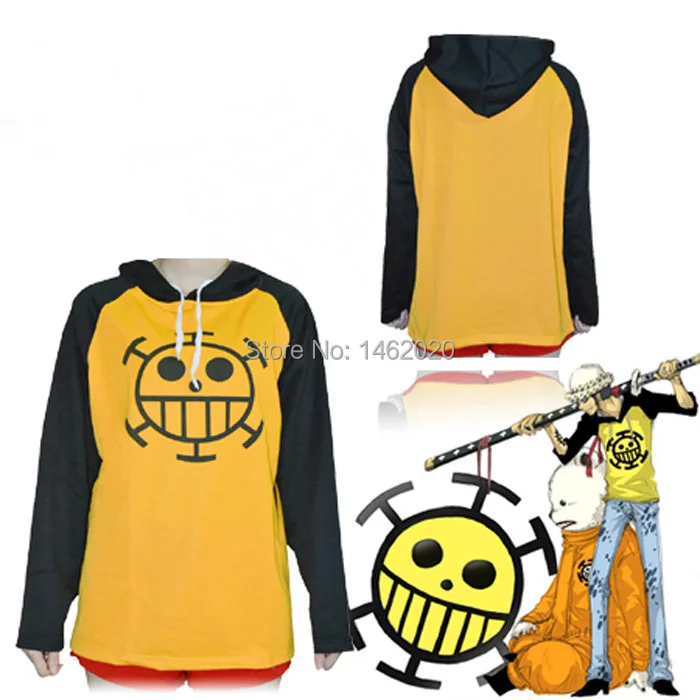 

Anime One Piece Cosplay Trafalgar Law Hoodies Clothing costume unisex Sportswear long sleeve Hooded T-shirt Tops