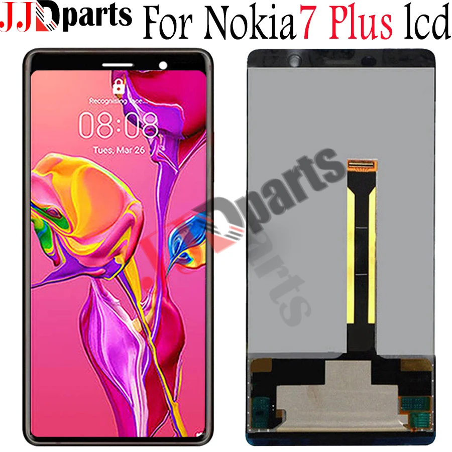 6 0 &quotновый для Nokia 7 Plus Дисплей ЖК дисплей сенсорный Экран TA 1062 дигитайзер