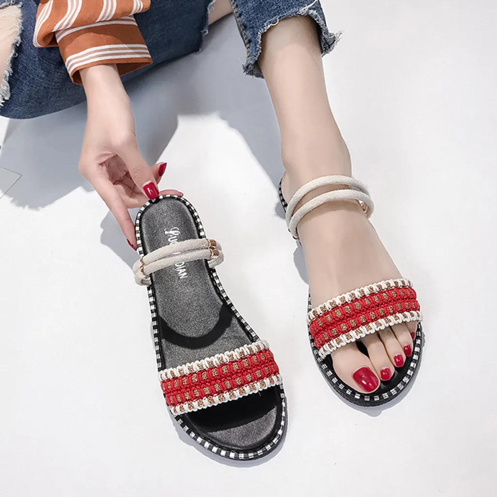 cheap ladies flat sandals