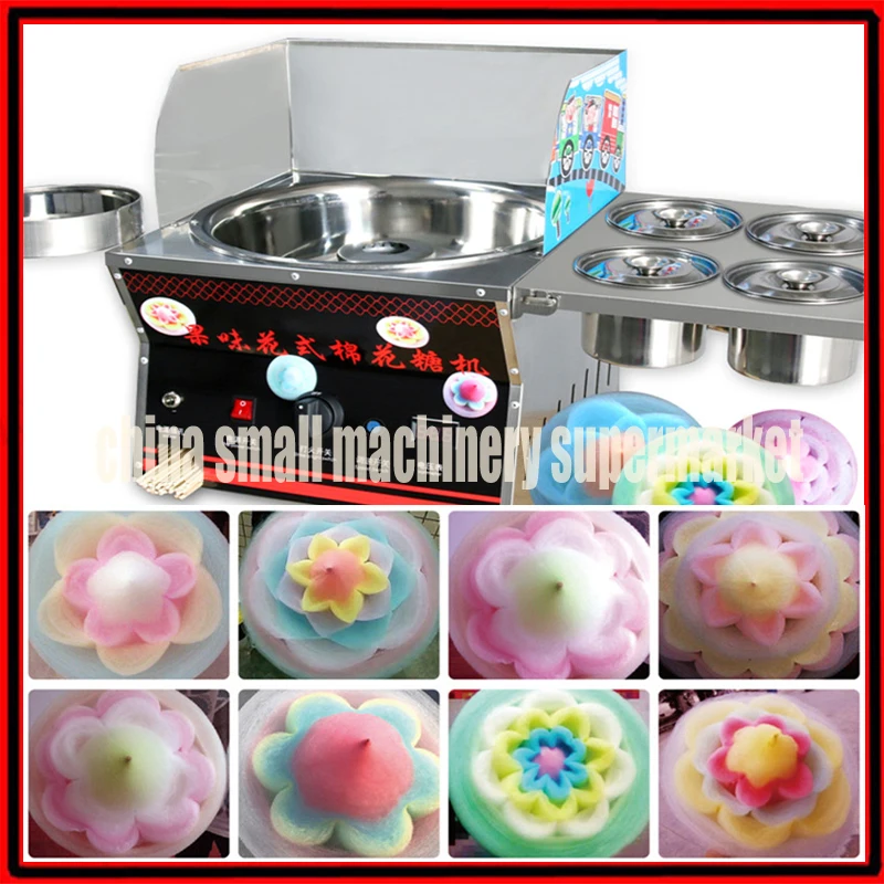 Коммерческие фантазии использование газа DIY Sweet Cotton Candy Maker candyfloss хлопок, сахар, машины снэк-оборудование цветок