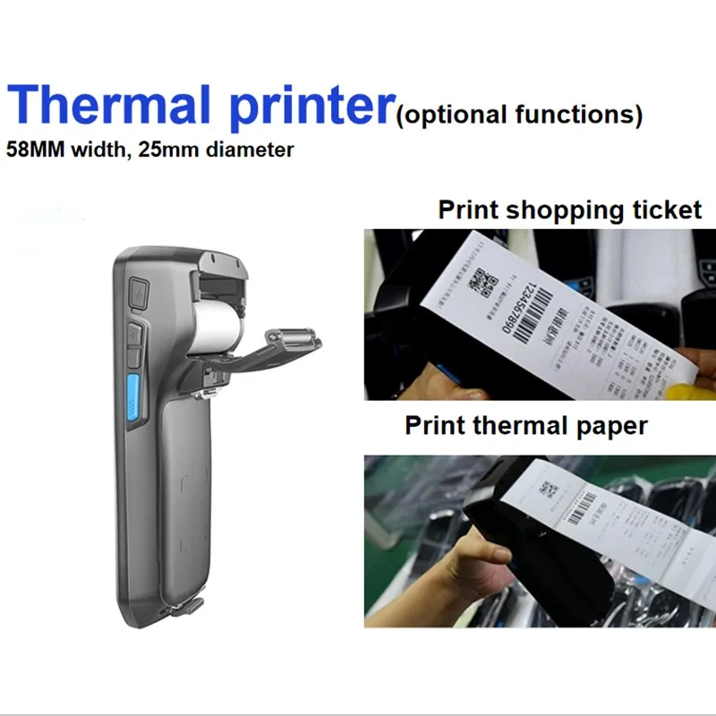 КПК Android со встроенным термопринтером ручной 2D Honeywell 6603 qr-код КПК сканер штрих-кода и принтер pos терминал