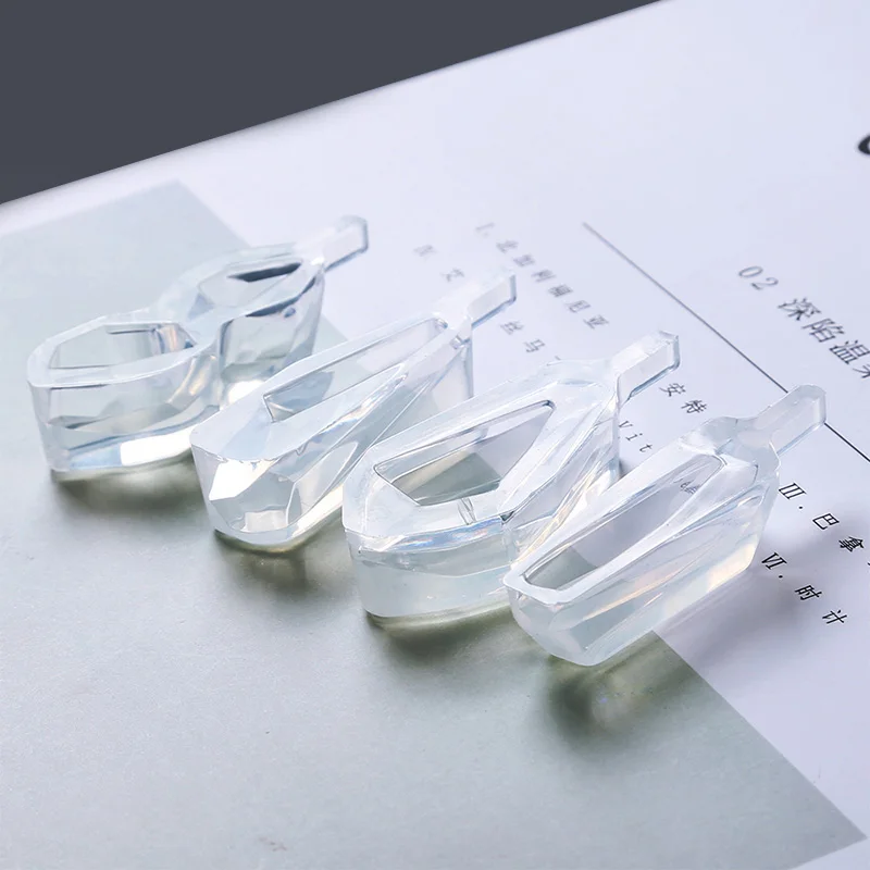 4 шт. алмазная подвеска для изготовления DIY прозрачная УФ-смола эпоксидная силиконовая комбинация пресс-форм для DIY изготовления ювелирных изделий - Цвет: 45.46.47.48