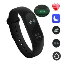 Смарт-часы 0.42 дюймов OLED сердечного ритма Мониторы Водонепроницаемый SmartBand спальный Мониторы PK mi Группа 2