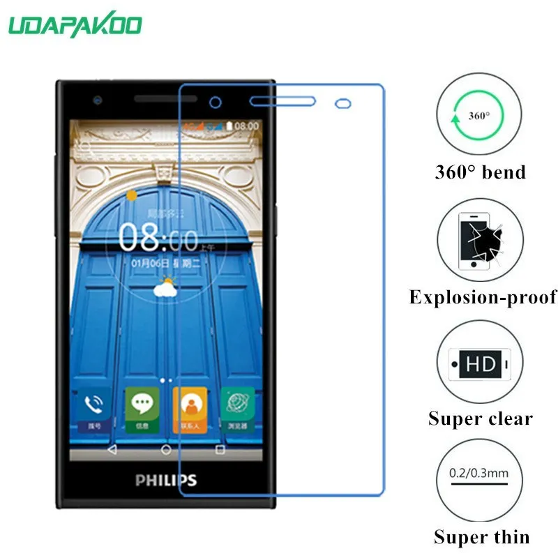 Прозрачная пленка из закаленного мягкого стекла для Philips Xenium S308 S388 S309 S337 S326 S399 S396 нано взрывозащищенное стекло для защиты экрана