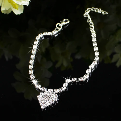 Multi-pattern Crystal Anklets for Female, Wedding Sandal, Beach Star, Crystal Chain Foot Jewelry, Wholesale Fashion, 2024