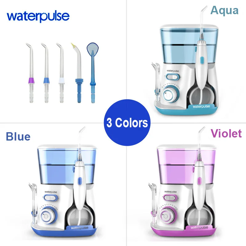 Best WaterPulse V300 Irrigator Oral Dental Electric Power Floss Dental Water Jet Cleaning Teeth Water Flosser With 5 Jet Tips Spa