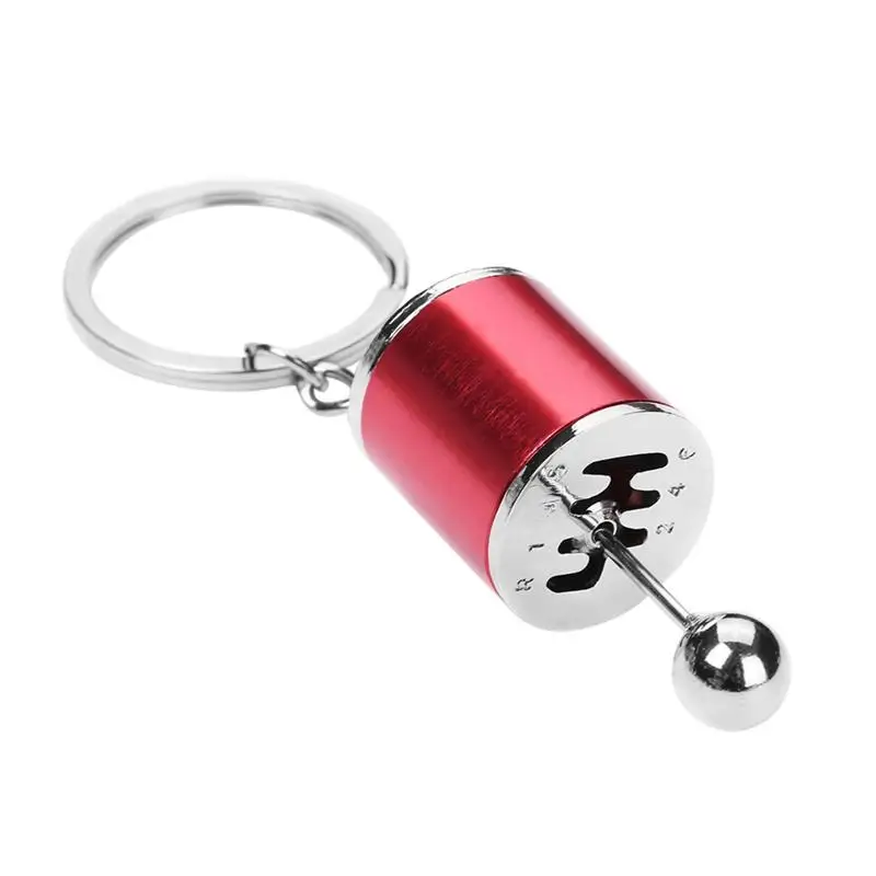 

Creative Auto Part Model Gear Shift 6 Speed Gearbox Shape Pendant Key Chain Ring Car Modified Gear Head Type Key Chain