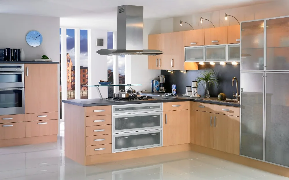 

2017 modern kitchen wood kitchen cabinet