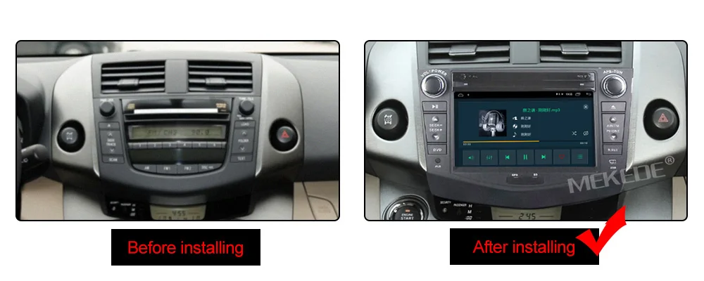 Excellent MEKEDE Android 9.1 car dvd player Car Radio for Toyota RAV4 Rav 4 2007 2008 2009 2010 2011 Multimedia Autoradio gps navigation 7