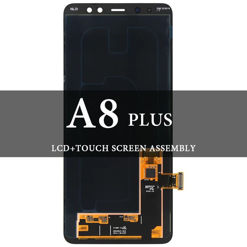 

5.6'' For Samsung Galaxy A8 Plus 2018 A730F A730X LCD Black Digitizer Assembly AMOLED Display Screen For SAMSUNG A8 PLUS
