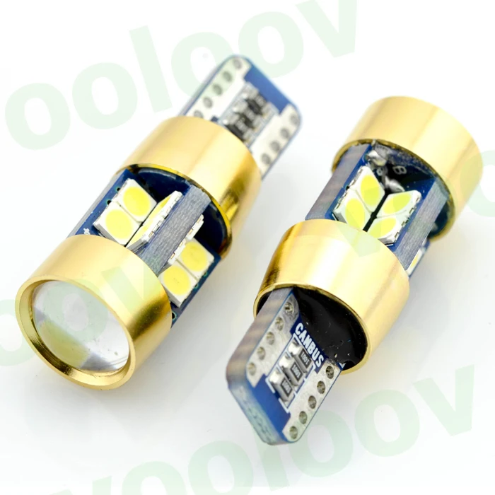 10pcs T10 W5W 194 LED bulb Side Marker Interior Lights W5W 194 168 2825 T10 Wedge 19smd 3030 LED
