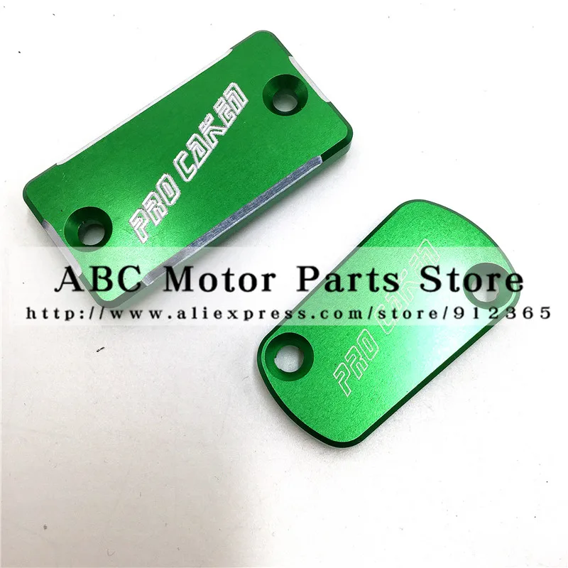 CNC передние и задние тормоза бачке крышка подходит KX250F KX125 KX250 KX450F KLX450R мотоциклетные MX Enduro Dirt Bike