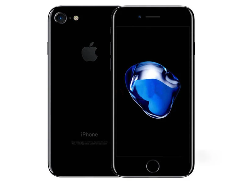 Б/у разблокированный Apple iPhone 7 четырехъядерный 4,7 дюймов 12,0 МП камера 4G LTE мобильный телефон отпечаток пальца Touch ID б/у телефон - Цвет: Jet Black