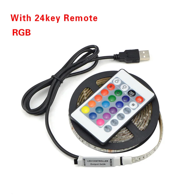 1 м 2 3 4 5 USB зарядное устройство светодиодный светильник в постоянного тока 3528 SMD