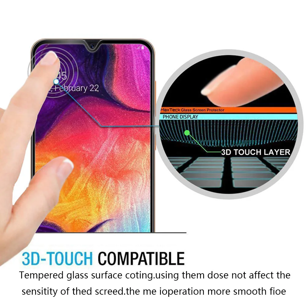 Защитное стекло 9D с полным наклеиванием для Samsung Galaxy A50 A70 A40 A30 защитное