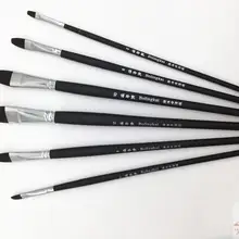 Черная длинная ручка Red wine duck Форма языка кисти художников Набор для акварельного масла акрил, гуашь краска для лица ing