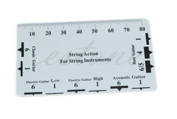 

1pc Guitar String Action Gauge Ruler Measuring Tool Bass Classical Electric Acoustic
